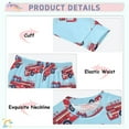 thumbnail image 4 of joogoo Cartoon Fire Trucks 2 Piece Long Sleeve Tee and Pants Cotton Pajama Set 8Y, 4 of 7