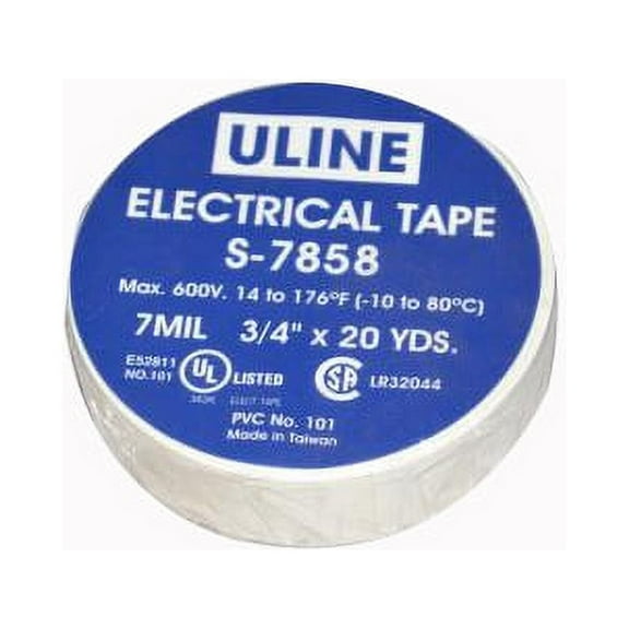 Replacement Part For Fit All Residential Vacuum Cleaner 3/4 X 60', 7 Mil White Electrical Tape # 32-0355-03