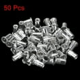 thumbnail image 3 of Unique Bargains 10-32 Écrous Rivets en Alliage d'Aluminium Tête Plate Filetée Écrou Argent 50 Pcs, 3 of 5