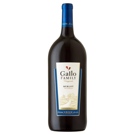 Gallo Family Vineyards Merlot Red Wine, 1.5 L Bottle