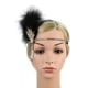 thumbnail image 4 of 2 diademas de los años 20 para danza. negro rosa Salvador Diadema de aleta, 4 of 7