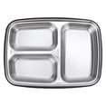 thumbnail image 4 of Lunch Boxes, 304 Stainless Steel Bento Lunch Box 3 Grids Leakproof Thermal Insulation Bento Lunch Box, 4 of 8