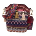 thumbnail image 2 of Bolsos de hombro bordados para mujer, bolsos Hippie con borlas, elegante bolso de mano turístico para el festival nocturno, , fin de Rojo Sunnimix Bolso Bandolera Hippie, 2 of 8