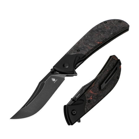 Kizer Pocket Folding Knife Phoenix S35VN Steel Fatcarbon+Aluminium Handle Ki4647A1