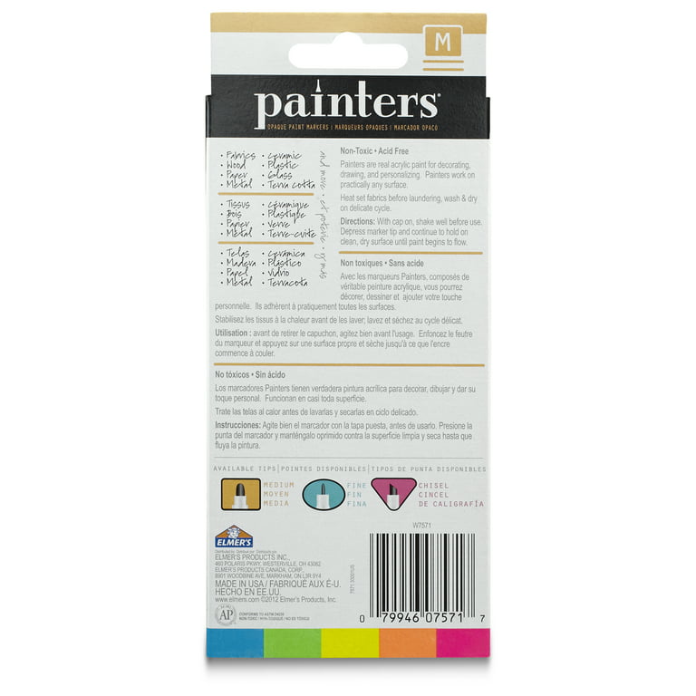Elmer's® Painters® Neon Colors Medium Point Opaque Paint Markers Set