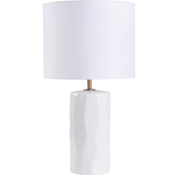 White Table Lamps Com, Singer Black Metal Led Uplight Accent Table Lamps