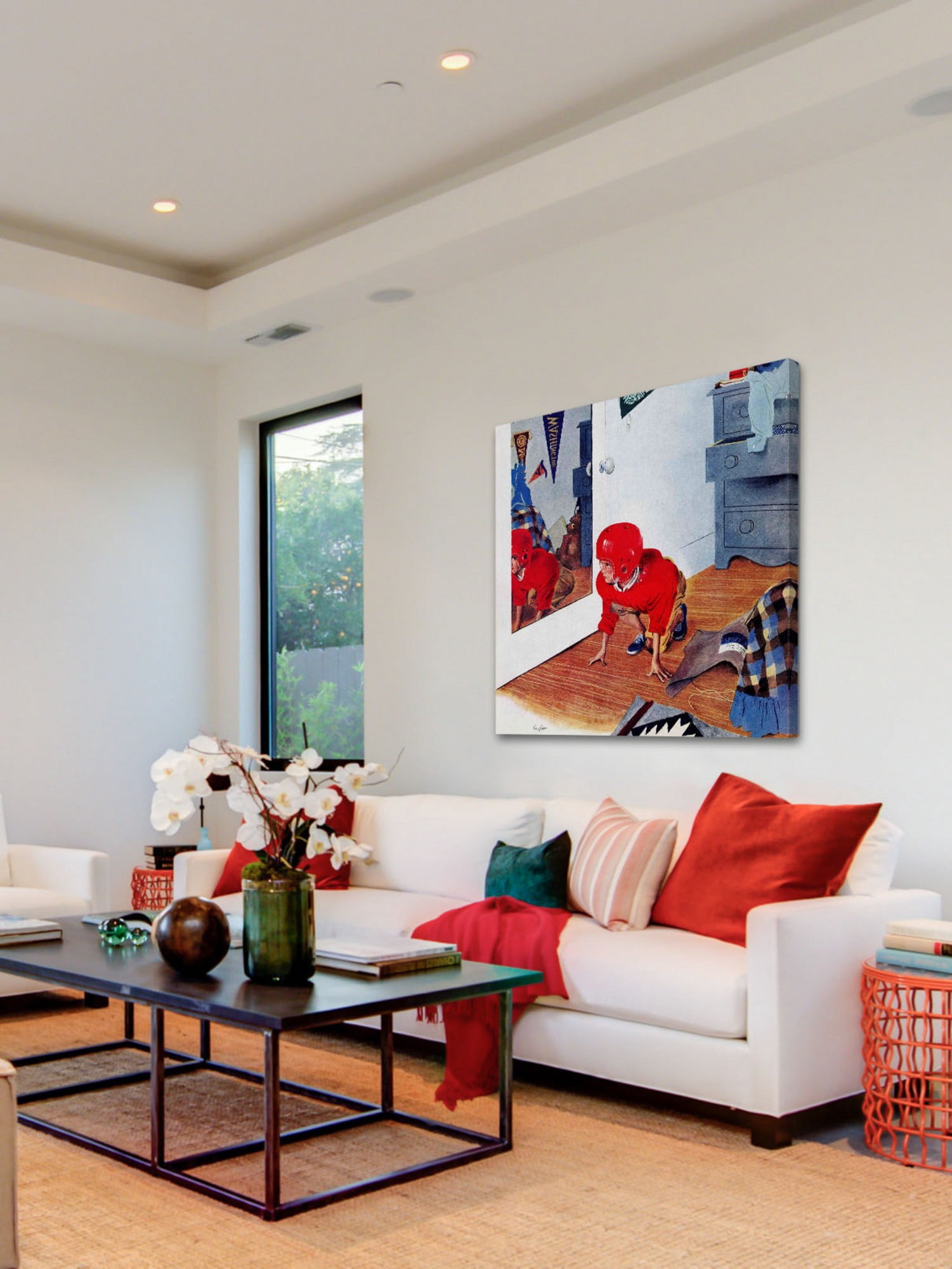 Marmont Hill Home Football by George Hughes Painting Print on Canvas