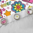 thumbnail image 4 of Feelyou Peace and Love Curtains Pack of 2 (42x84 Each), Groovy Butterfly Curtains Blackout, 4 of 6