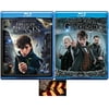 Harry's Wizarding Universe/ Johnny And Jude Get Involved: Fantastic Beasts - And Where To Find Them + The Crimes Of Grindelwald 2 Blu Ray Bundle Includes Harry Potter Art Card