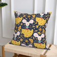 thumbnail image 6 of Throw Pillow Covers, Mouse Cheese Soft Square Pillow Cases with Invisible Zipper for Couch Bed Sofa, Farmhouse Fall Home Decor 16"x16", 6 of 7