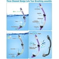 thumbnail image 3 of Set de Snorkel Vengreedo con Aletas para Adultos con Bolsa de Viaje, 3 of 8