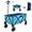 Blue, variant on HAUSHOF Heavy Duty Collapsible Wagon, Folding Outdoor Utility Wagon, Camping Garden Beach Cart with Universal Quick Release Wheels, Adjustable Handle, 176 lbs Load Capacity, Pink