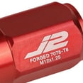 thumbnail image 3 of J2 Engineering LN-T7-007-125-RD J2 Engineering 7075 -T6 Forged Aluminum M12 x 1.25 20Pcs 50mm Close -End Lug Nut w/ Socket Adapter Key ( Red ), 3 of 6