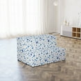 thumbnail image 4 of Butterfly Foldable Mattress, Rainforest Wilderness, 74.8" x 35.4", Blue White Black, by Ambesonne, 4 of 6