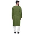 thumbnail image 3 of Atasi Kurta-Formen Indiens en Coton Uni à Manches Longues Ethniques pour Garçons, 3 of 5
