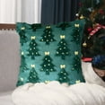 thumbnail image 4 of Uuiauoio Christmas Tree Snowflake Embroidered Pillow Cover Soft Plush Throw Cushion Case for Sofa Chair Living Room Bedroom Decor, 4 of 6