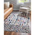 thumbnail image 1 of Unique Loom 3148491 4 x 6 ft. Medina Morocco Rectangular Rug, Multi Color, 1 of 1
