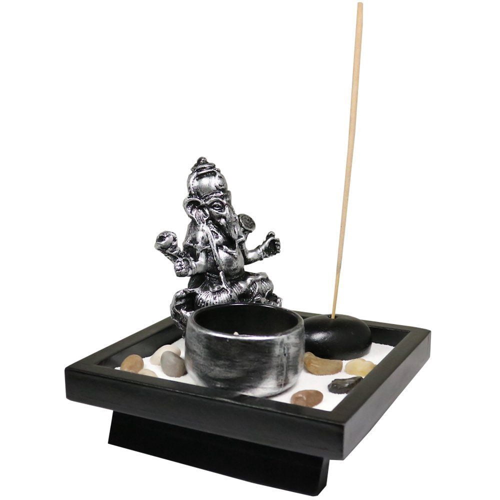 Elephant Tabletop Incense Burner Gifts Decor Zen Garden Elephant Statue Candle Holder