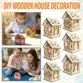 thumbnail image 5 of Easter Diy Wooden House Decor Paintable Cottage Craft For Kids Handmade Coloring Easter Decoration Perfect Easter Basket Stuffer Gift For Children, 5 of 5