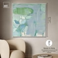 thumbnail image 6 of Lilly Pad Abstract II Canvas Coastal Farmhouse Wall Art by Art Remedy, White Frame, 40" x 40", 6 of 8