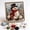 Santa, variant on 3D Christmas Fabric Poke Art Kit, No-Sew Winter Wreath Craft Set, DIY Textured Framing Art, Handmade Soft Fabric & Wood Tool, Holiday Wall & Table Decor