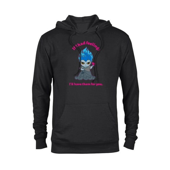 Disney Villains Hades If I Had Feelings Valentine's Day - Pullover Hoodie for Adults - Customized-Black