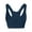 Blue, variant on Quick Dry Workout Pullover Top Women Sports Bra Wicking Brassiere Gym Clothes For Pilates Running