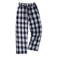 thumbnail image 2 of Havenx Mens Pajama Pants Plaid Pajamas Pants 2025 Plus Size Sleep Pants Elastic Waist Wide Leg Soft Lounge Pants,Black S, 2 of 6