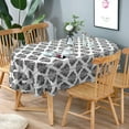 thumbnail image 4 of Oval Tablecloth with Leaves, Country Table Cloth for Oval Tables 54 x 72, Perfect for Kitchen Dinner, Restaurant, Holiday Picnic Party Table Cover, 4 of 6