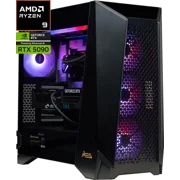MSI Infinite ZS Gaming Desktop Ryzen 9 9950X3D RTX 5090 32GB GDDR7 32GB DDR5 2TB NVMe SSD Wi-Fi 6E Windows 11 Home Advanced