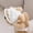 White, variant on Summer Pet Sunshade Hat - Adjustable Elastic Fashionable Lace Bow Hat for Dogs and Cats