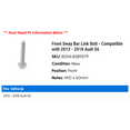 thumbnail image 2 of Front Sway Bar Link Bolt - Compatible with 2013 - 2018 Audi S6 2014 2015 2016 2017, 2 of 2