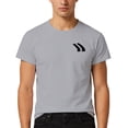 thumbnail image 4 of Mens T-shirts Short Sleeve Crewneck Print T Shirt Casual Party Wear Comfortable Daily Stylish Unisex Tee Tops Light Gray XL, 4 of 4