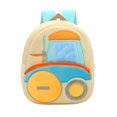 thumbnail image 1 of Kid‘s Engineering Vehicle Backpack Plush Kindergarten Schoolbag Zipper Closure, 1 of 2