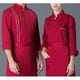 thumbnail image 1 of Chaqueta clásica con estilo, uniformes de panadería, , , rojo y negro XXL rojo Colcomx Chaqueta de chef unisex, 1 of 8