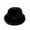 Black, variant on Women's Solid Color Punk Style Dome Hat Warm Fleece Fisherman Hat Winter Bucket Hats Black