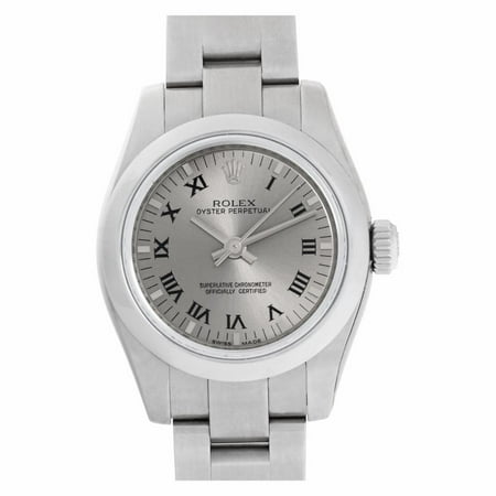 Pre-Owned Rolex Oyster Perpetual 176200 Steel Women Watch (Certified Authentic & Warranty)