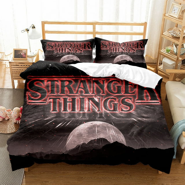 Strange Story Bedding Suit, Three Piece Set, Microfiber, Duvet Cover, Suitable For Boys And Girls-SinKeeU