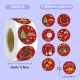 thumbnail image 3 of 3 Packs 500 PCS Merry Christmas Stickers, Self-Adhesive Stickers Roll for Christmas Ornaments Decorations, Christmas Labels Stickers for Envelopes Crafts Decor,Dot Stiickers., 3 of 5