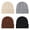 Assorted7, variant on 4 Pcs Cabled Knit Beanie Hat with Ribbed Cuff, Cozy Stretchy Winter Hat for Unisex Slouchy Soft Yarn Cap
