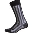 thumbnail image 6 of CAILDANL Mens Casual Business Dress Socks Middle Calf Wide Striped Sheer Nylon Stockings Formal Suit See Through Silk Socks, 6 of 8