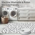 thumbnail image 5 of ODIKA 4'x6' Machine Washable Non-Slip Area Rug, Stylized Dalmatian Inspired Interlocking Spotted High Traffic Rug, Black, 306947, 5 of 5