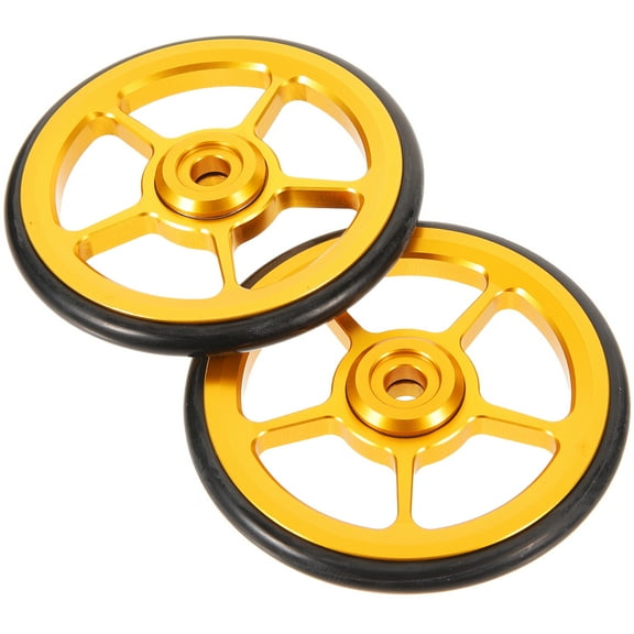 unbranded 2pcs Daily Use Folding Bike Wheels Multi-use Bike Part Replaceable Extension Wheels