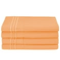 thumbnail image 2 of Clara Clark 6 Piece 1800 Microfiber Collection Bed Sheet Set, Deep Pockets Fitted Sheet, Queen, Apricot Orange, 2 of 4
