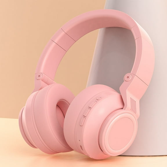 Over-Ear Wireless Earbuds - Bluetooth 5.3 & Subwoofer, Foldable Card-Ready with Built-in Mic, Ideal for Mobile Computer Game Sports