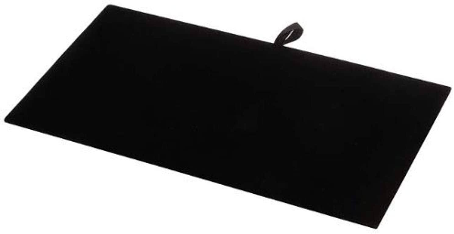 Black Jewelry Display Pad, Luxurious Black Velvet