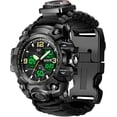 thumbnail image 1 of Reloj digital militar de supervivencia 23 en 1, pulsera táctica multifuncional y ajustable para hombre, relojes deportivos impermeables con esfera dual para exteriores, 1 of 5