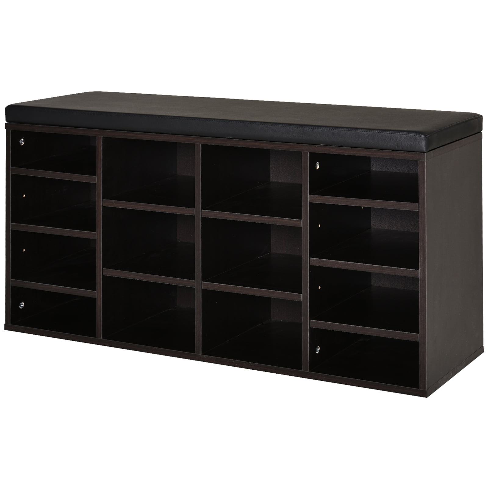Cubbie Shoe Cabinet Storage Bench With, Cubbie Shoe Cabinet Storage Bench With Cushion Adjustable Shelves