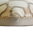 thumbnail image 6 of The HomeCentric Decorative Pillow Covers Ivory, Beige & Grey 24"x24" (60x60 cm) Cotton Linen Boho, Lace, Bouclet Embroidery Cushion Covers For Sofa, Geometric Contemporary Style - Medina Artistry, 6 of 10