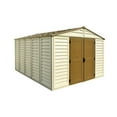 thumbnail image 5 of DuraMax 10.5ft x 13ft  Woodbridge Plus Plastic Vinyl Outdoor Shed w/ Foundation Kit & Window, 5 of 20